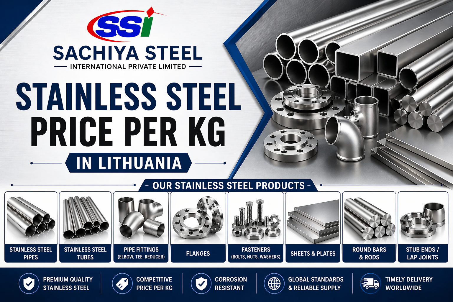 Stainless Steel Price Per Kg in Lithuania