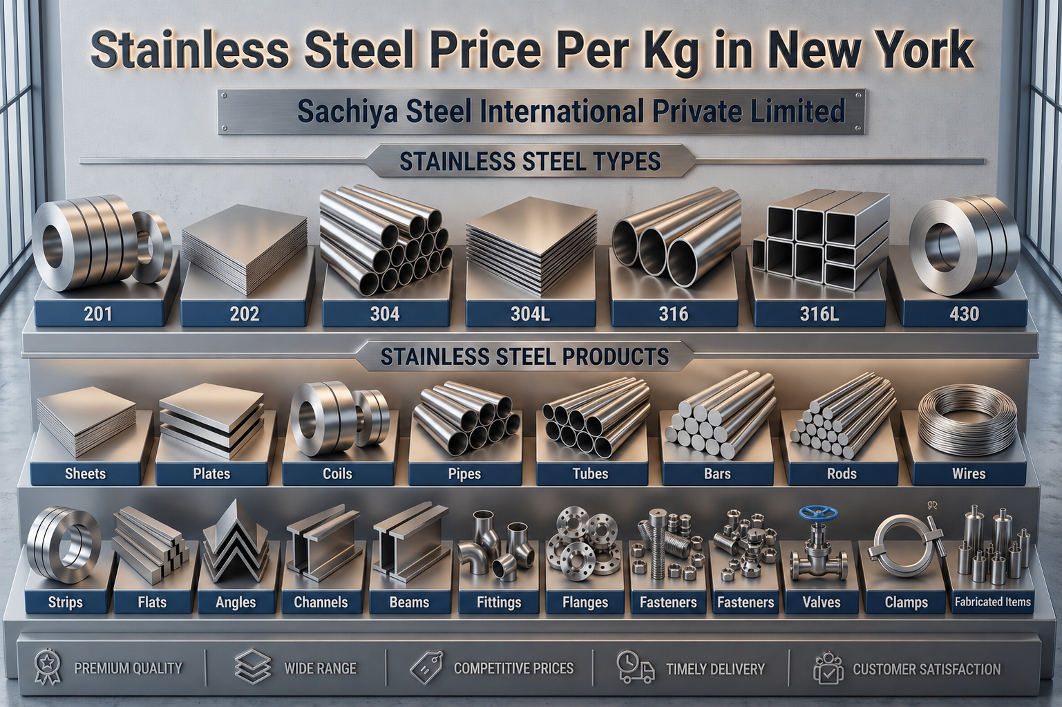 Stainless Steel Price Per Kg in New York