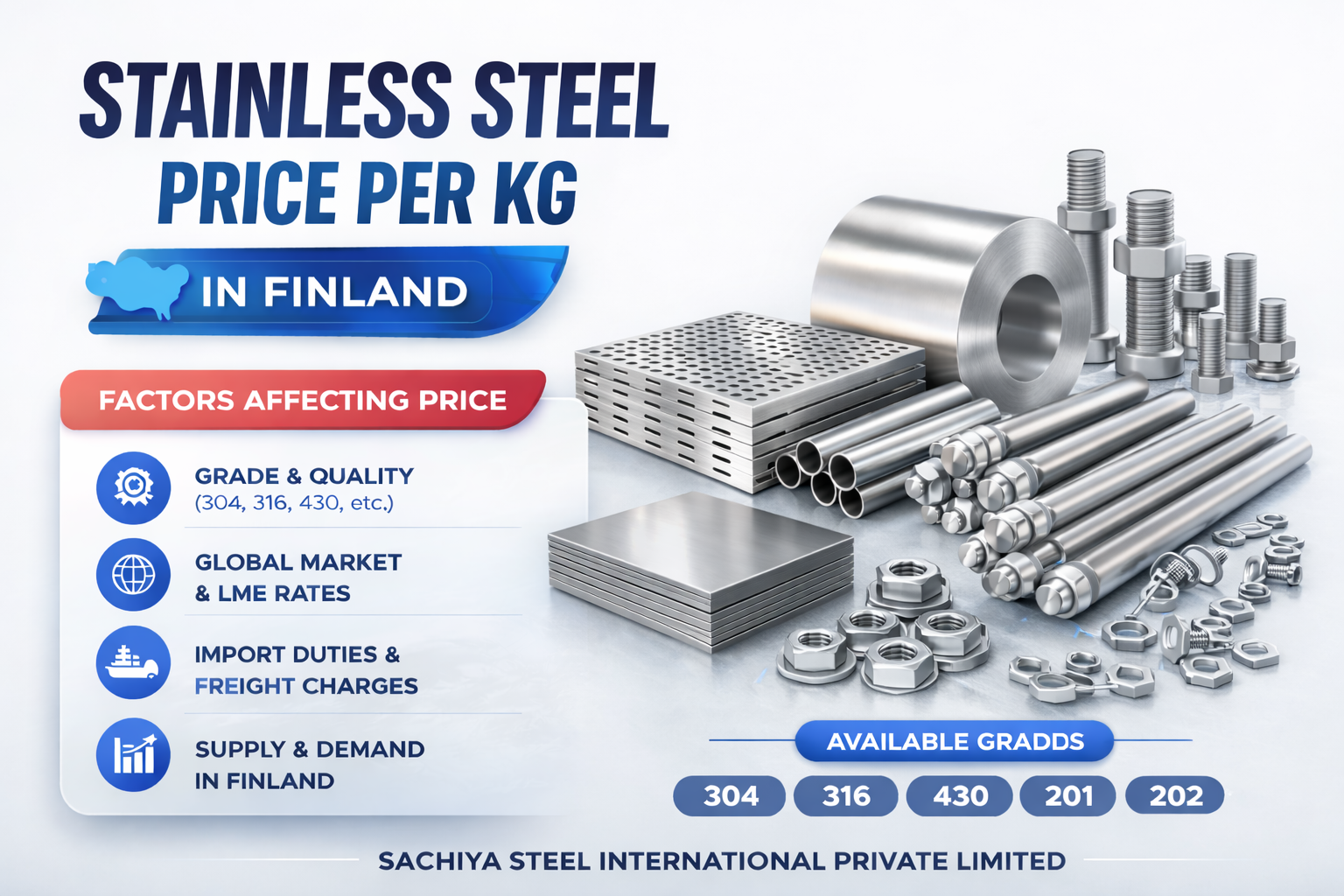 Stainless Steel Price Per Kg in Finland