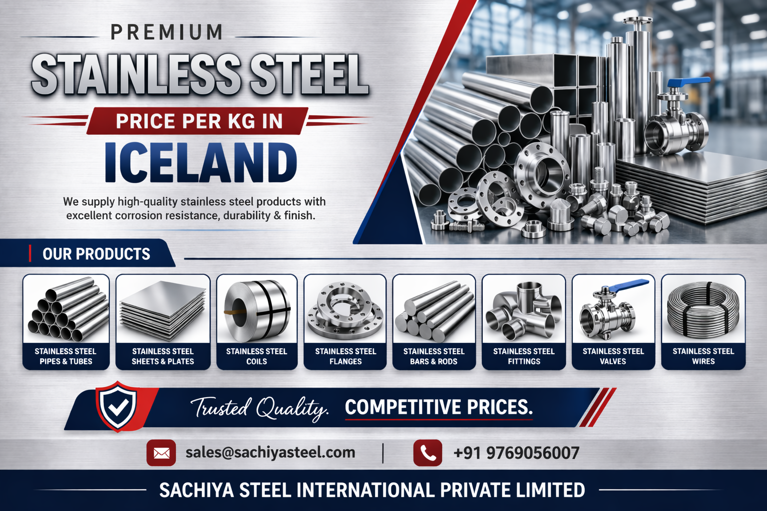 Stainless Steel Price Per Kg in Iceland