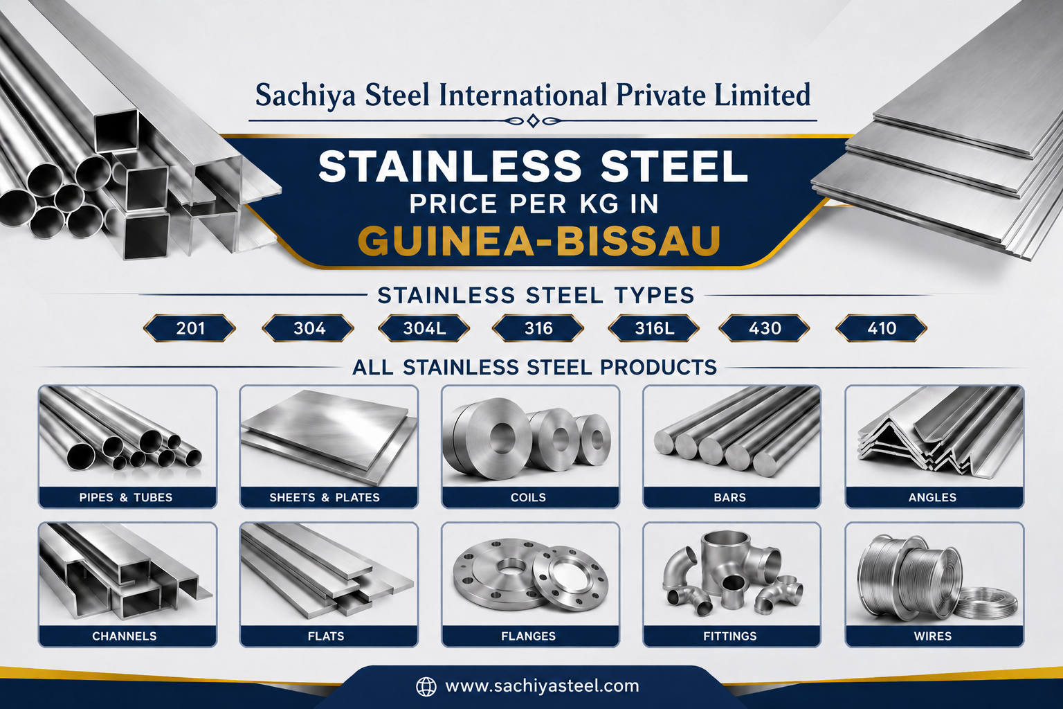 stainless steel price per kg in Guinea-Bissau