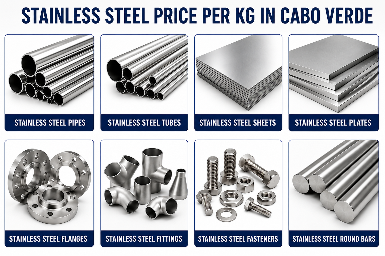 Stainless Steel Price Per Kg in Cabo Verde