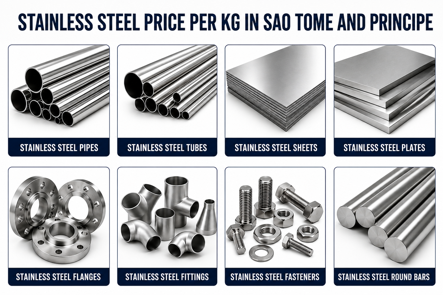 Stainless Steel Price Per Kg in Sao Tome and Principe