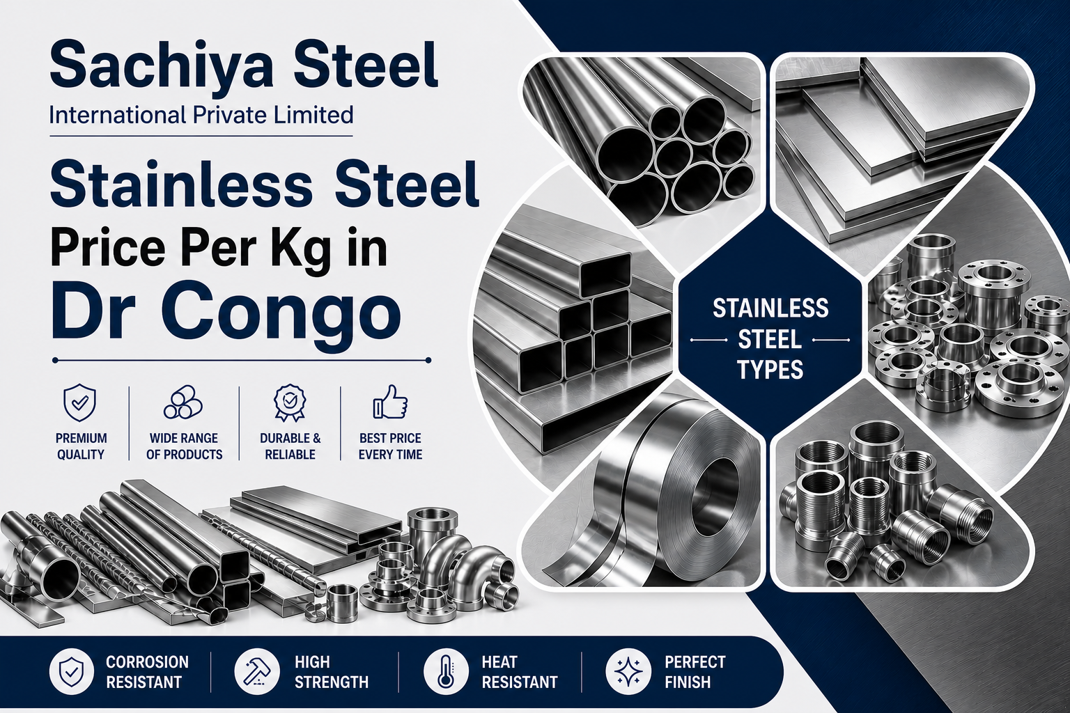 Stainless Steel Price Per Kg in Dr Congo