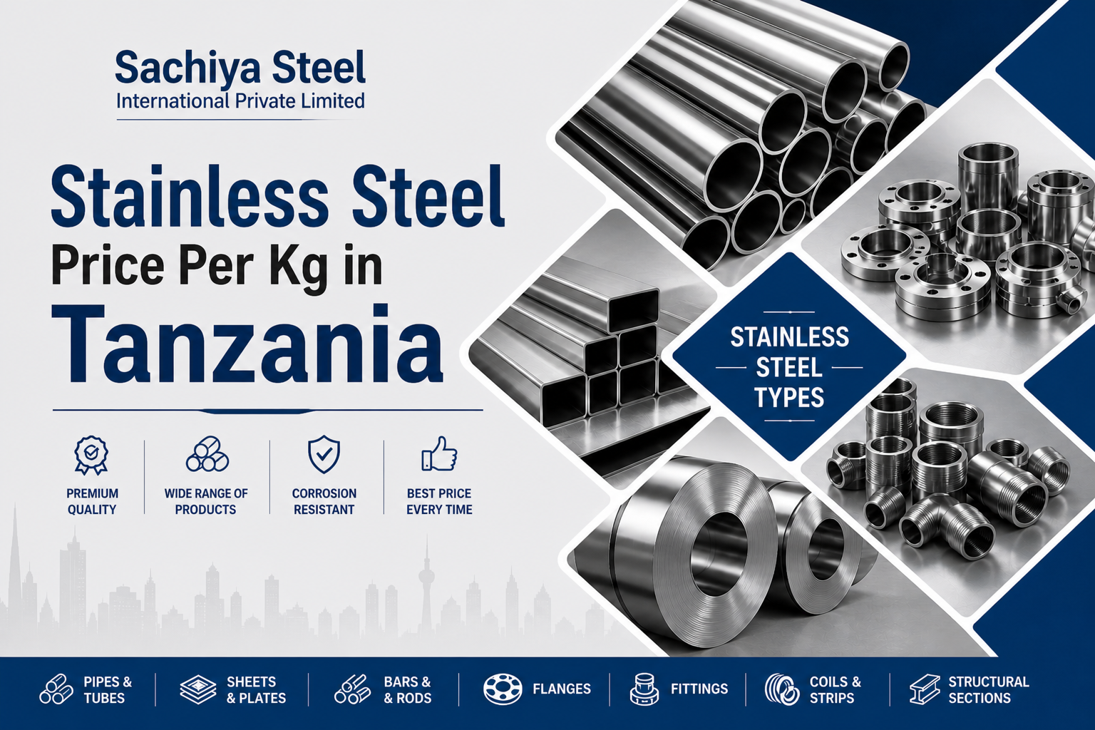 Stainless Steel Price Per Kg in Tanzania