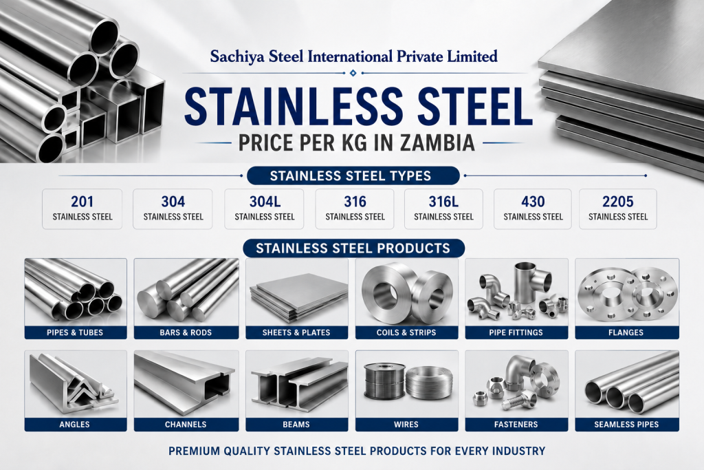 stainless steel price per kg in Zambia