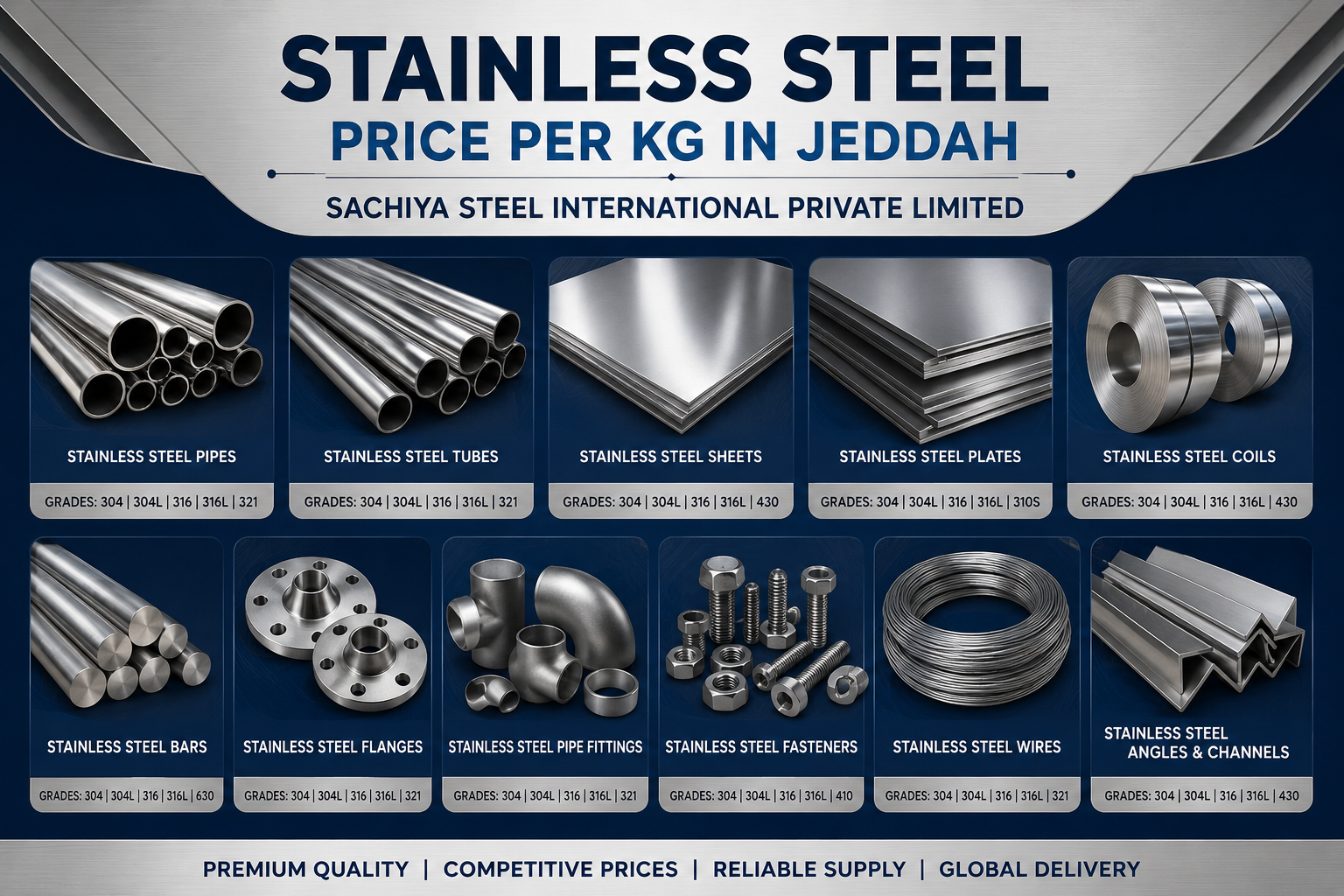 Stainless Steel Price Per Kg in Jeddah