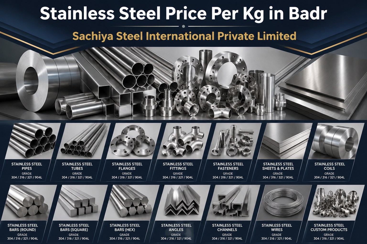 Stainless Steel Price Per Kg in Badr