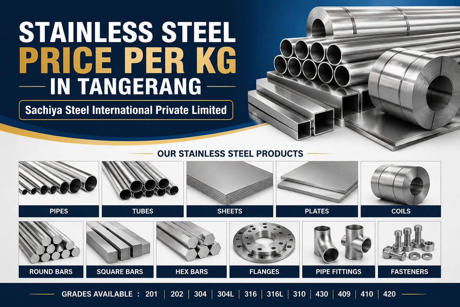 stainless steel price per kg in Tangerang