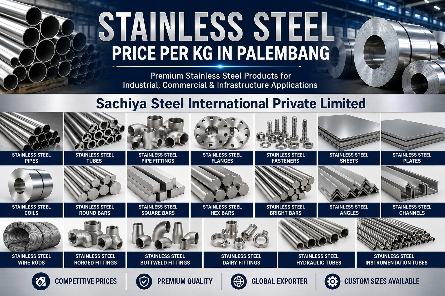 stainless steel price per kg in Palembang
