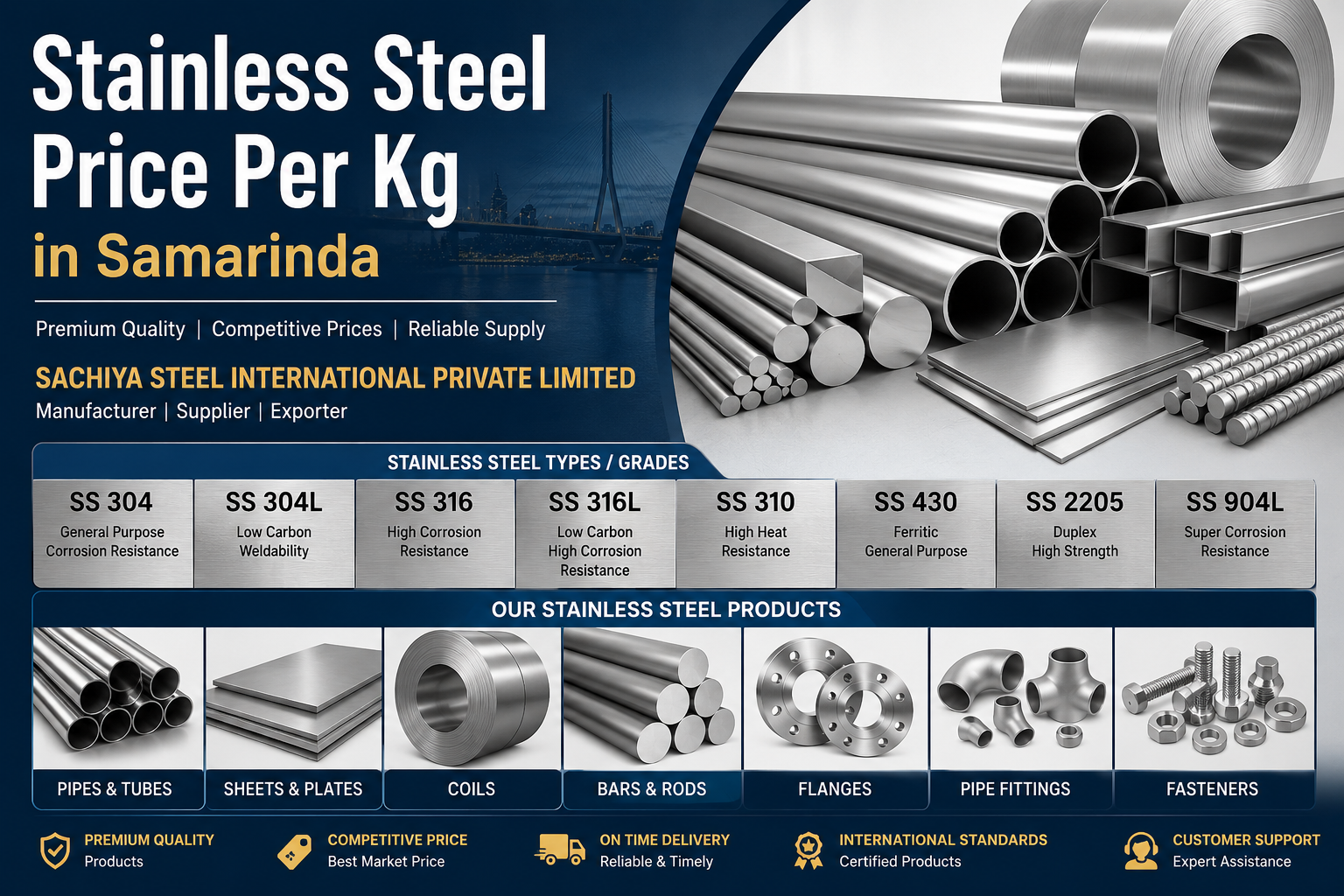 stainless steel price per kg in Samarinda