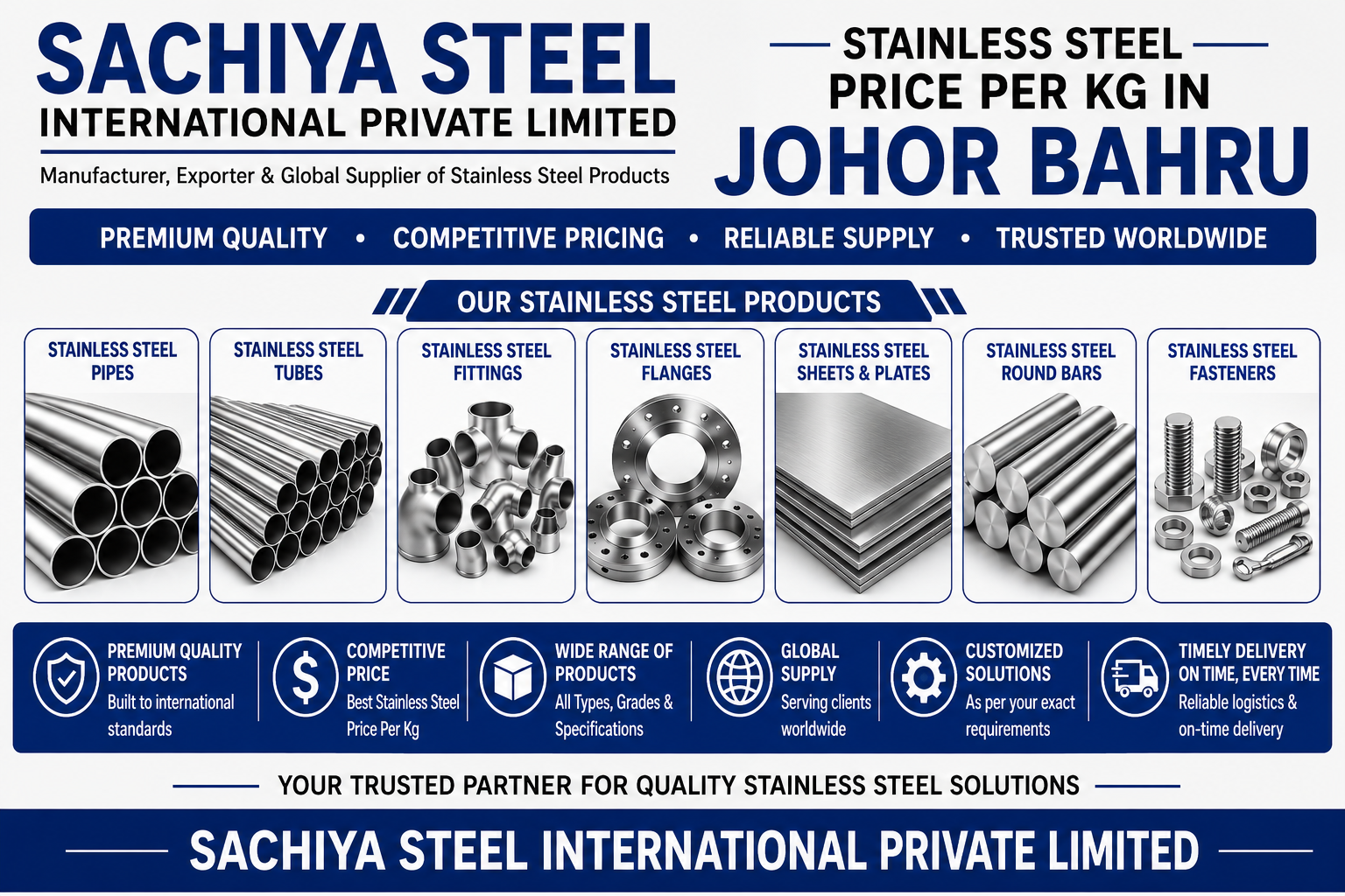 Stainless Steel Price Per Kg in Johor Bahru